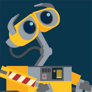 Disney Wall-E Character Art iPhone 13 Pro Max Clear Case