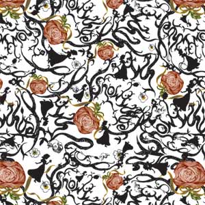 Disney Snow White Roses and Character Silhouette Xbox Adaptive Controller Skin