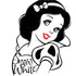 Disney Snow White Black and White Art iPhone XS Clear Case