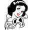 Disney Snow White Black and White Art iPhone 13 Pro Max Clear Case