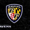 NFL Baltimore Ravens - Alternate Distressed Apple AirPods 2 Skin