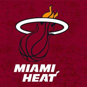 NBA Miami Heat Red Primary Logo Wii (Includes 1 Controller) Skin