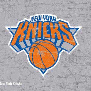 NBA New York Knicks Orange Primary Logo Galaxy Book 12in Skin