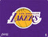 NBA Los Angeles Lakers Purple Primary Logo iPhone XS Clear Case