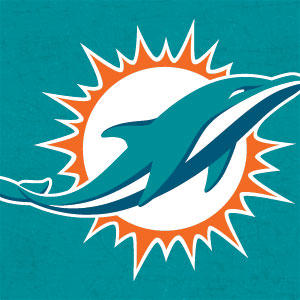 NFL Miami Dolphins Distressed- Aqua Naida CI Q70 Kit Skin