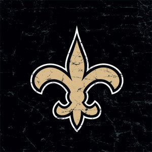 NFL New Orleans Saints Distressed Wii (Includes 1 Controller) Skin
