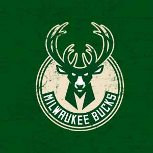 NBA Milwaukee Bucks Green Distressed Xbox 360 Slim (2010) Skin