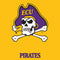 East Carolina University ECU Pirates Logo Yellow Xbox 360 Slim (2010) Skin