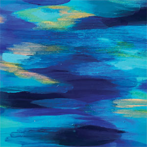 Etta Vee Ocean Blue Brush Stroke Xbox 360 (Includes HDD) Skin