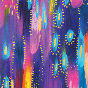 Etta Vee Kaleidoscope Brush Stroke Playstation 3 & PS3 Slim Skin