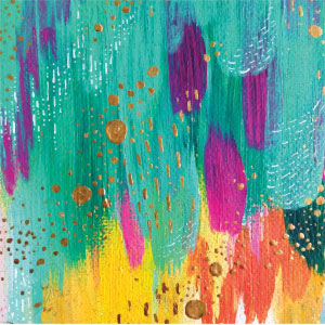 Etta Vee Turquoise Brush Stroke Playstation 3 & PS3 Slim Skin