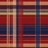 Red and Blue Plaid iPhone XS Clear Case