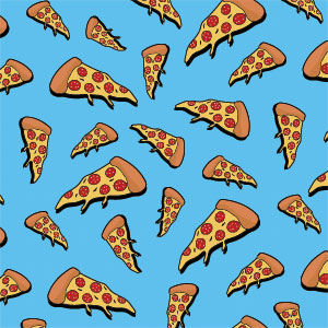 Pizza Foodie PS3 Dual Shock wireless controller Skin