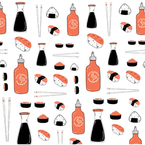 Sushi Foodie iPhone XS Clear Case