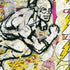 DC Comics The Flash Retro Abstract Running Pose iPhone XS Clear Case