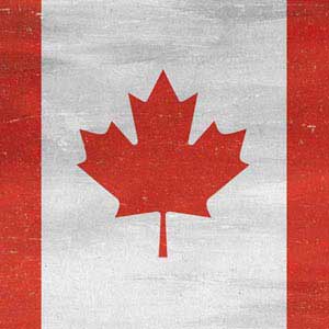 Canada Flag Distressed PlayStation Classic Bundle Skin