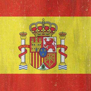 Spain Flag Distressed iPhone 5/5s/5SE Skin