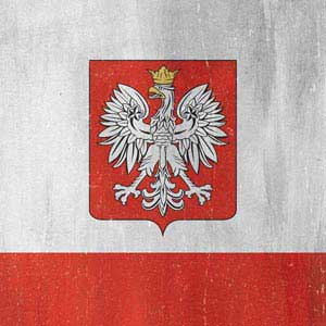 Poland Flag Distressed Galaxy S8 Plus Skin