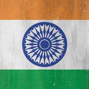 India Flag Distressed iPhone 8 Plus Skin