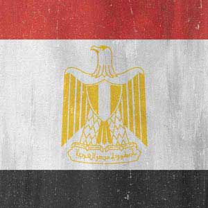 Egypt Flag Distressed Surface Pro 6 Skin