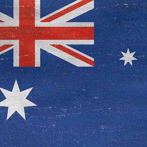 Australia Flag Distressed PlayStation 4 Gold Wireless Headset Skin