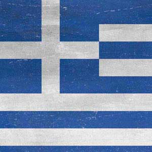 Greece Flag Distressed Google Home Skin