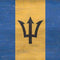 Barbados Flag Distressed PlayStation 4 Gold Wireless Headset Skin