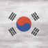 South Korean Flag Distressed iPhone XS Clear Case