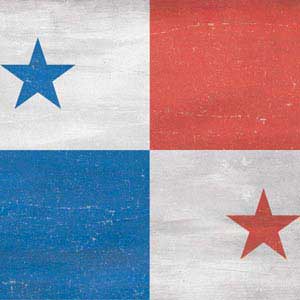 Panama Flag Distressed PlayStation 4 Gold Wireless Headset Skin