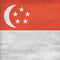 Singapore Flag Distressed Xbox One X Console Skin
