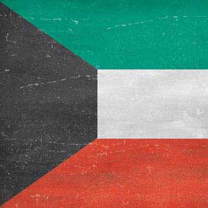 Kuwait Flag Distressed Galaxy J3 Skin