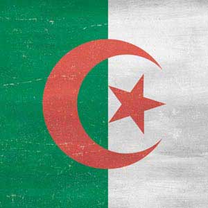 Algeria Flag Distressed PlayStation 4 Gold Wireless Headset Skin
