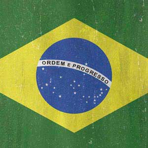 Brazil Flag Distressed Surface Pro 7 Skin