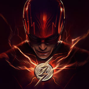 DC Comics The Flash Movie: The Flash Poster Wii (Includes 1 Controller) Skin