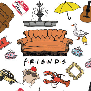 Warner Bros Classic FRIENDS Icons Playstation 3 & PS3 Skin