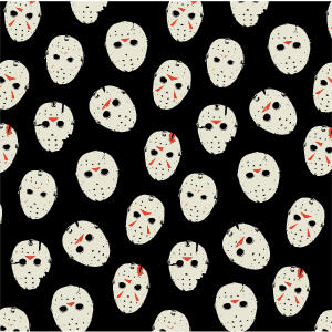 Warner Bros Friday the 13th Jason Voorhees Pattern iPhone 12 Clear Case