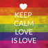 Keep Calm Love Is Love iPhone XS Clear Case