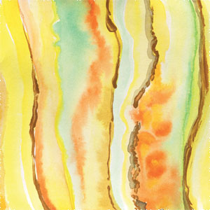 Tuscan Sun Watercolor Geode Playstation 3 & PS3 Slim Skin