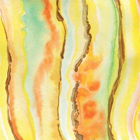 Tuscan Sun Watercolor Geode iPhone XS Clear Case