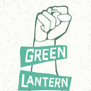 DC Comics Green Lantern Power Fist Fire TV Cube Skin