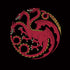 HBO House of the Dragon Red Tararyen Sigil iPhone XS Clear Case