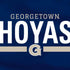 Georgetown University Hoyas Stripe iPhone XS Clear Case