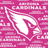 NFL Arizona Cardinals Pink Blast iPhone XS Clear Case