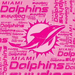 NFL Miami Dolphins - Blast Pink PS4 Pro Console Skin