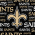NFL New Orleans Saints Black Blast iPhone XS Clear Case