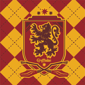 Wizarding Worlds Harry Potter Gryffindor Huse Crest PS5 Controller Skin