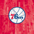 NBA Philadelphia 76ers Hardwood Classics iPhone XS Clear Case