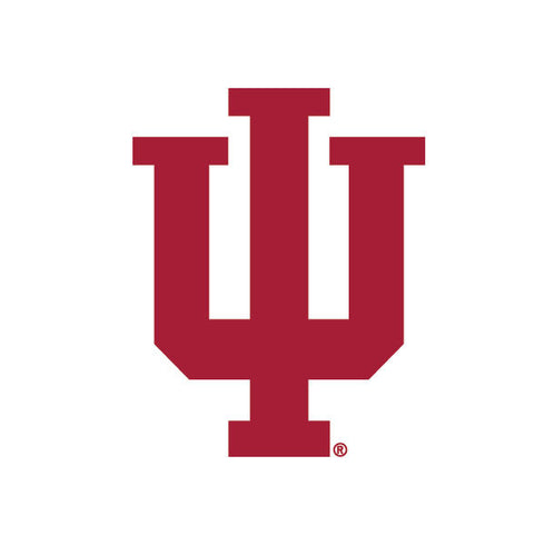 Indiana University IU Logo White iPhone 7/8 Plus Clear Case