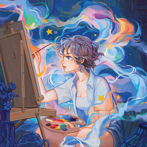 Rainbow Anime Artist Painter by Ivy Dolamore Naida CI Q70 Kit Skin