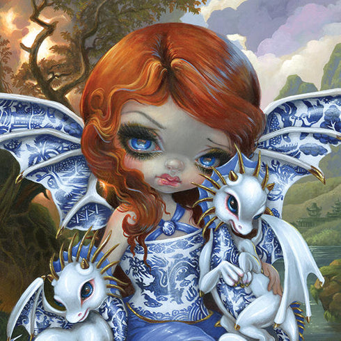 Fairy and Dragons with White and Blue Porcelain Wings by Jasmine Becket-Griffith Beats Solo Pro Skin
